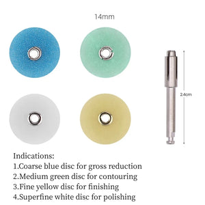 40Pcs/Box Dental Polishing Discs Holding Rod Mandrel Soflex Flexi Disc RA Shank Teeth Whitening Material Dentistry Tools