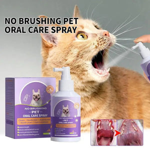 Fresh Breath For Dogs Fresh Breath Teeth Cleaning Spray For Pet Oral Care Pet Oral Essentials For Whiten Teeth Stain Removal