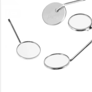 12Pcs/set Dental Mouth Mirror Reflector Dentist Equipment Stainless Steel Dental Mouth Mirror Oral Care Tool Set Kit