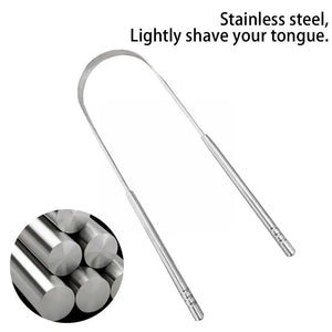 Stainless Steel Rose Golden Tongue Scraper Cleaner Coated Toothbrush Fresh Hygiene Breath Tools Care Cleaning Tongue A2J3