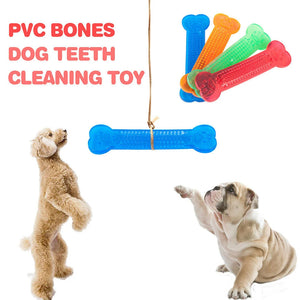Pet Dog Chew Toys Rubber Bone Toy Aggressive Chewers Dog Toothbrush Doggy Puppy Dental Teeth Care For Dog Pet Accessories