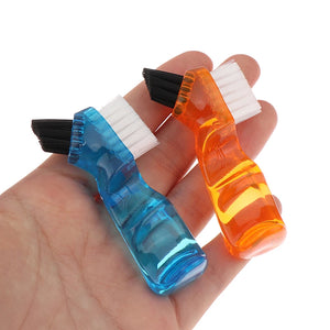 Dual-Head False Teeth Toothbrush Multi-Layered Denture Cleaning Brush Non-slip Ergonomic Handle Dental Oral Care Products