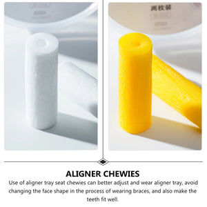 12pcs Tooth Chew Aligners Dental Invisible Retainer Seater Teeth Aligners Chewies Silicone Aligner Tray Seater Oral Caring Tools