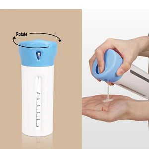 Portable 4 In 1 Refillable Bottle 40ml Travel Lotion Shampoo Shower Gel Dispenser Bottle Breath Freshener Mouthwash Container