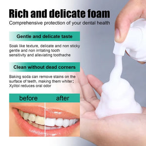 60ml Teeth Whitening Cleaning Mousse Repair Caries Freshens Oral Cleaning Breath Remove Tooth Stain Gingival Dental Care Essence