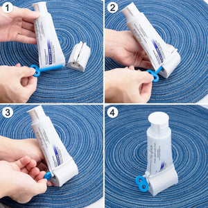 Toothpaste Dispenser Toothpaste Holder Organizer Hair Dye Cosmetic Squeezer Plastic Tooth Paste Tube Toothpaste Squeezer