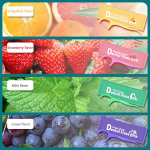 30/50PCS Floss Toothpick Set Colorful Fruit Flavor Dental Floss Pick Portable Toothpick Floss Teeth Cleaner With Storage Tube
