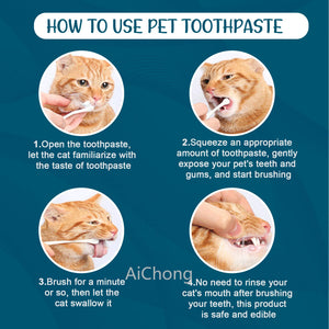 Pet Mint Maintain Healthy Gums Toothpaste Cleaning Bad Breath Dental Calculus Oral Care Supplies for Dogs and Cats