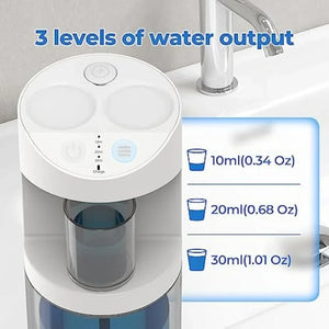 Upgrade Automatic Mouthwash Dispenser Rechargeable 500ml Wall Mounted Mouth Wash Dispenser for Bathroom with 2 Magnetic Cups