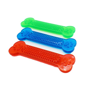 Pet Dog Chew Toys Rubber Bone Toy Aggressive Chewers Dog Toothbrush Doggy Puppy Dental Care Interactive Training Cleaning Teeth