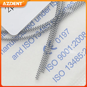 2PCS/Pack AZDENT Dental Orthodontic Open Spring Niti Elastic Coil Springs Size 0.010*180mm 0.012*180mm Dentistry Supplies