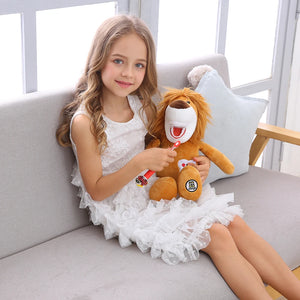 Dentistry Practice Plush Toys with Toothbrush Doll Brushing Model for Kids Learning Brushing Educational Teaching Studying Toy