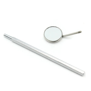 10pcs/set Dental Mouth Mirror Reflector Dentist Equipment Stainless Steel Dental Mouth Mirror Oral Care Tool Set Dental Lab