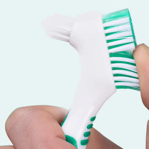 Denture Cleaning Brush Deep Cleaning False Teeth Tool Reusable Invisible Orthodontic Braces Descaling Brush Oral Care Supplies