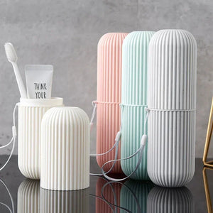 Toothbrush Box Holder Cover Bathroom Accessories Travel Storage Dust-proof Case  portable bathroom for camping