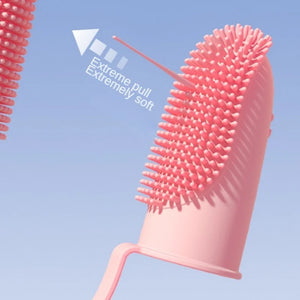 Pet Two-finger Toothbrush Dog and Cat Pet Products Tooth Cleaning Finger Covers Halitosis Dental Care Mouth Cleaning Tools