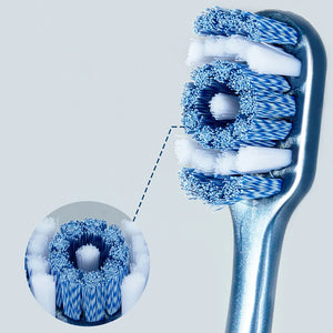 Spiral Bristle Toothbrush Soft Medium Hard Bristles Manual Oral Care for Thorough Cleaning, Gum Health and Fresh Breath