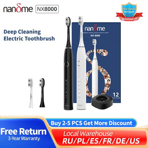 Nandme NX8000 Smart Sonic Electric Toothbrush IPX7 Waterproof Micro Vibration Deep Cleaning Whitener Without Hurting Teeth