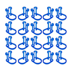 20Pcs Orthodontic Dental Cotton Roll Clip Ortho Plastic Blue Isolator Tool Disposable Cotton Holder Dentist Clinic Lab Supplies
