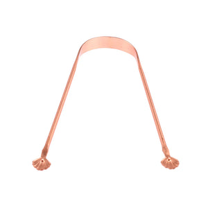 Red Copper Tongue Scraper Cleaner Metal Cleaning Scraper for Men/Women Tongue Toothbrush