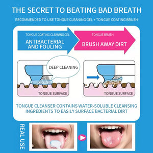 2024 New Tongue Coating Cleaning Gel Scraping Artifact Fresh Breath  Remove Oral Odor  Cleaner for Bad  Clean