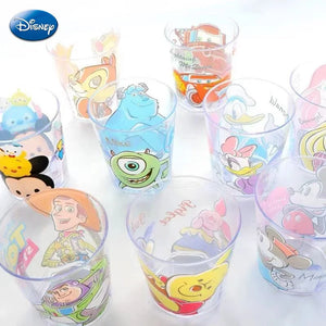Disney Series Kids Cup Mickey Minnie Mouse Children Drink Water Milk Mug Mouthwash Cup Pooh McQueen Cartoon Teeth Cylinder Cup