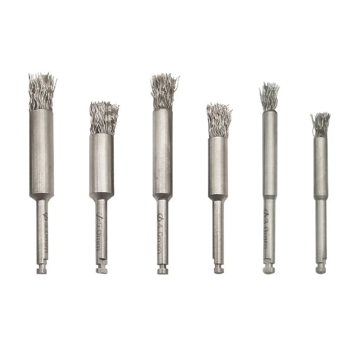 Titanium brushes for dental implant maintenance Cleaning and restoration tools Instruments Oral abutment denture care brushes