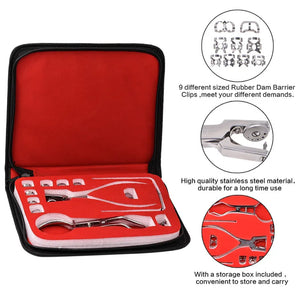 Kit Teeth Care Dental Dam Perforator Dental Dam Hole Puncher Pliers For Dentist Rubber Dam Puncher Lab Orthodontic Tools