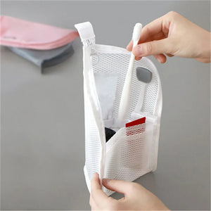 Travel Portable Makeup Brush Toothbrush Toothpaste Storage Bag Case Container Bathroom Accessories