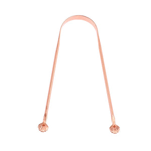 Red Copper Tongue Scraper Cleaner Metal Cleaning Scraper for Men/Women Tongue Toothbrush