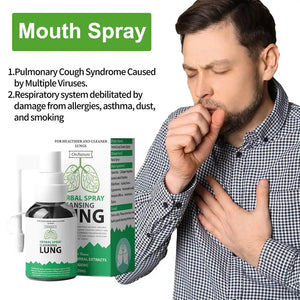 20ml Organic Herbs Lung Cleansing&Throat Relief Mouth Spray For Smokers Clear Nasal Congestion Anti Snoring Solution Stop Snore
