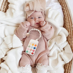 Mobile Phone Shaped Baby Teether Bpa-free Chew Toys Newborn Dental Care Gums Anti-eating Hand Molar Stick Baby Accessories Gift