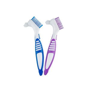 Denture Cleaning Brush Double-sided Denture Brush Orthodontic Correction Retainer Invisible Braces Cleaning Special Brush 1pcs