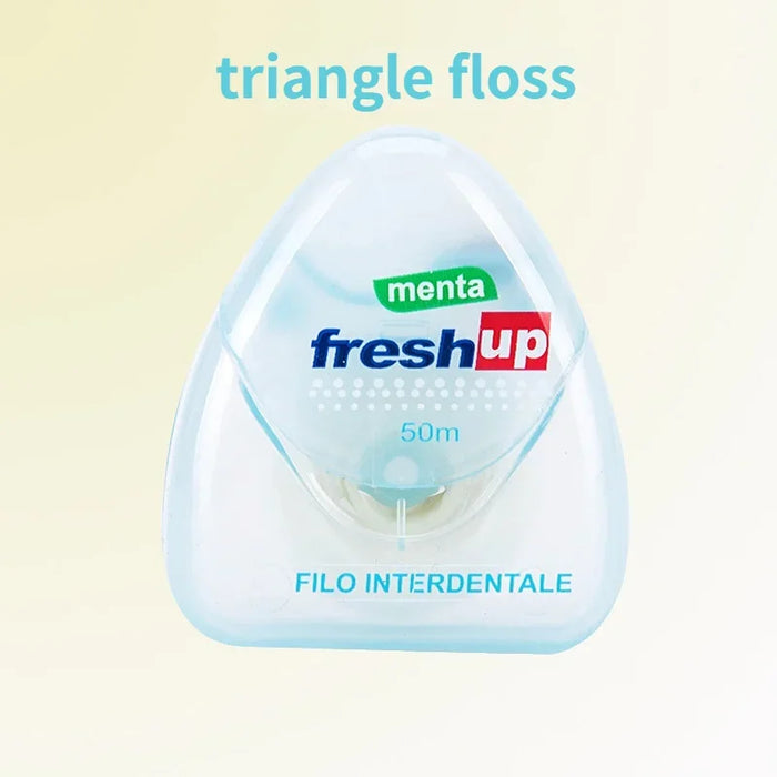 50M Micro Wax Peppermint Flavor Dental Flosser Interdental Brush Teeth Stick Toothpicks Floss Pick Oral Hygiene Clean Wires