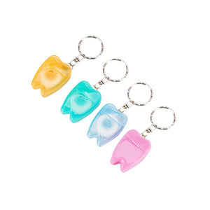 30pcs 15M Dental Floss Keychain Oral Care Flosser Teeth Cleaning Pick Oral Hygiene Health Clean Wire Portable Dental Floss Gifts
