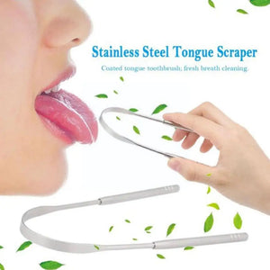 Stainless Steel Rose Golden Tongue Scraper Cleaner Coated Toothbrush Fresh Hygiene Breath Tools Care Cleaning Tongue A2J3