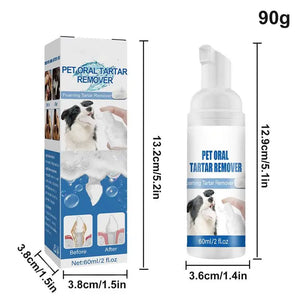 Pets Oral Cleaner Natural Dental Care Solution Foam Remove Calculus Reduce Tartar Plaque Buildup For Cats Dogs Teeth Cleaning