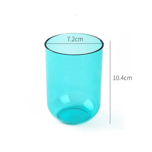 Simple Bathroom Wash Toothbrush Cup Creative Fashion Transparent Couple Toilet Brushing Teeth Mouthwash Plastic Cup