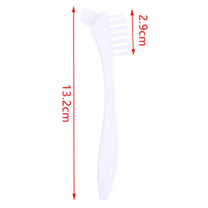 Denture Toothbrush Hard/Soft Double Bristle for False Teeth Brush Superb Total Cleaning