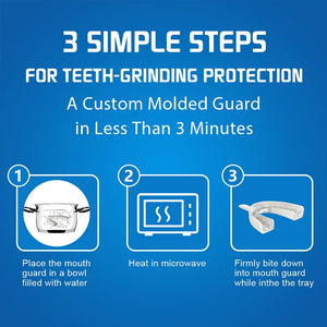 Anti Bruxism Moldable Mouth Guard 5Pcs Dental Braces Koheel-GS Night Teeth Grinding for Sleep 2 Sizes With Forming Tray and Box