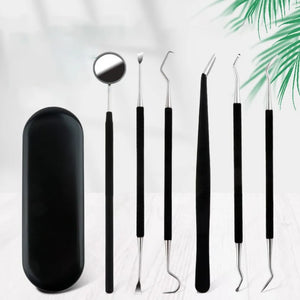 Stainless Steel Dental Mirror Dental Kit Bag Mouth Mirror Dental Instrument Oral Care Dentist Whitening Tool