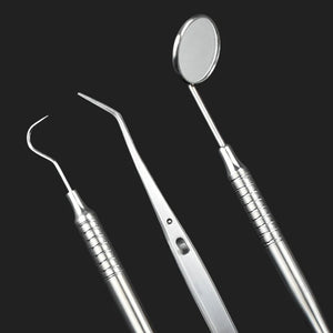 3Set Dental Stainless Steel Kit Oral Scope Cleaning Calculus Removal Scraper Oral Cleaning Care Plaque Cleaning Toolkit