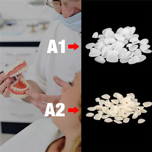 500 PCS Teeth Veneers Resin Temporary Crown Ultra Thin Repair Whitening  Sets Dentist False Tooth Oral Care Cleaning Materials