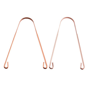 1PCS Pure Copper Tongue Scraper Oral Cleaner Brush Fresh Cleaning Hygiene High Quality Tounge Scraper