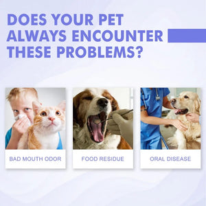 3pcs  Dog tooth Sprays Remove tooth stains and bad breath for cats and dogs Fresh pet oral Care dental spray deodorant