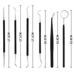 Stainless Steel Dental Mirror Dental Kit Bag Mouth Mirror Dental Instrument Oral Care Dentist Whitening Tool