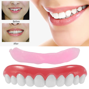 1Pc False Cosmetic Denture Teeth Veneer Upper Set Replacement Dental Tool Perfect Smile Comfort Fit Fake Teeth Oral Hygiene Care