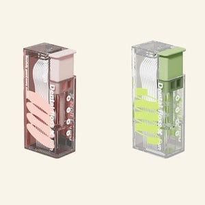 Portable Floss Storage Box Auto Refillable Oral Hygiene Care Floss Pick Floss Dispenser Contains 10Pcs Floss