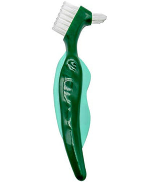 Premium Hard Denture Brush Toothbrush, Cleaning Brush, Multi-Layered Bristles & Portable Denture Double Sided Brush, Denture Care(Pack of 2)