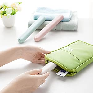 4 Pack Toothbrush Travel Case, Hooqict Portable Breathable Travel Toothbrush Holder for Traveling, Camping, Home, School, Business